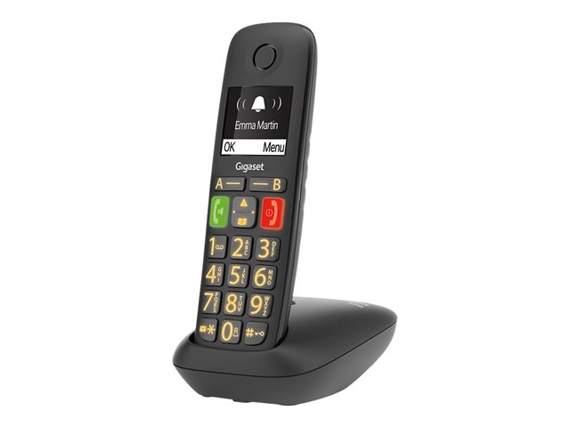 GIGASET E290 Duo schwarz schnurlos analog DECT Grosstaste 2 Mobilteile