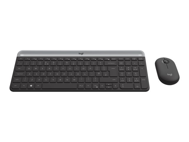 LOGITECH Slim Wireless Keyboard and Mouse Combo MK470 - GRAPHITE - DEU - CENTRAL