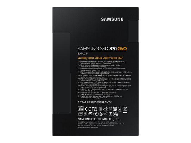 SAMSUNG 870 QVO SSD 4TB SATA 6,35cm 2,5Zoll SATA III