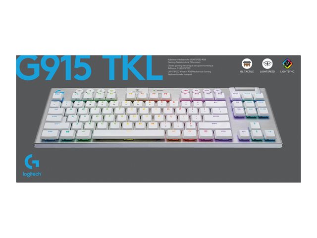 LOGITECH  G915 TKL RGB Keyboard Tactic FRA white