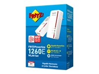 AVM FRITZ!Powerline 1260E WLAN Set - 1 x FRITZ!Powerline 1260E + 1 x FRITZ!Powerline 1220E