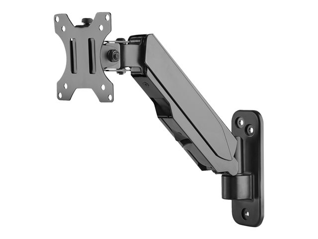 DIGITUS DA-90396 Single Gasdruckfeder Monitor Wand-Halter 43,18-81,28cm 17-32Zoll 8 kg max. schwarz