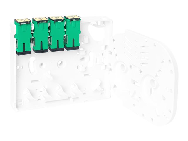 DIGITUS DN-931094 FTTH enclosure with 4x SC APC SX adapter surface and DIN-rail mount