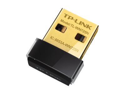 TP-LINK TL-WN725N N150 WLAN Nano USB Adapter 802.11b/g/n USB 2.0 Port Software-WPS
