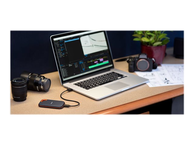 SANDISK Extreme PRO 4TB Portable SSD Read/Write Speeds up to 2000MB/s USB 3.2 Gen 2x2 Forged Aluminum Enclosure 2-meter drop protect