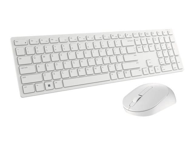 DELL Pro Wireless Keyboard and Mouse KM5221W US International QWERTY - White