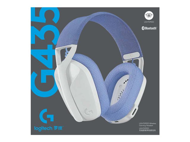 LOGITECH G435 LIGHTSPEED Wireless Gaming Headset - WHITE - EMEA