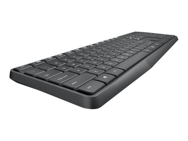 LOGITECH MK235 wireless Keyboard + Mouse Combo Grey (DE)