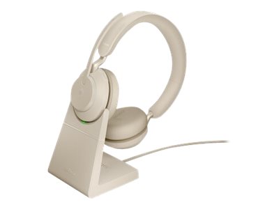 JABRA Evolve2 65 Link380a MS Stereo Stand Beige