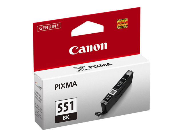 CANON CLI-551BK Tinte schwarz Standardkapazität 1.800 Seiten 1er-Pack