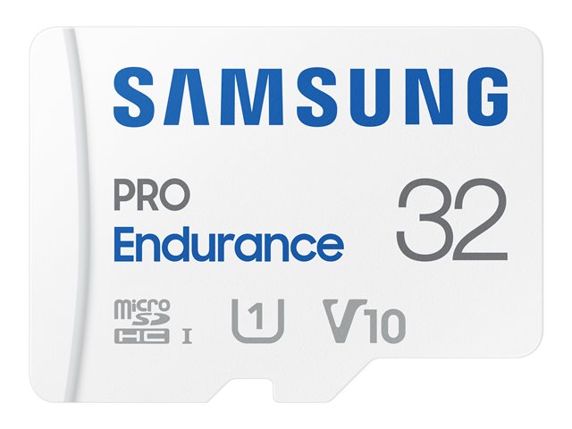 SAMSUNG PRO Endurance microSD Class10 32GB incl adapter R100/W30 up to 17520 hours