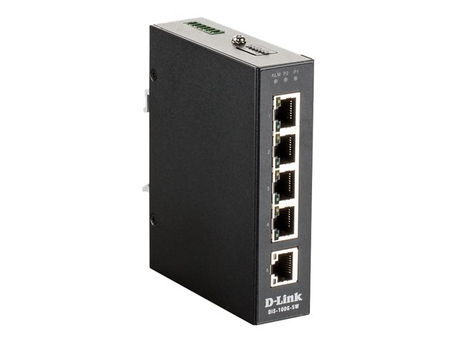 D-Link Industrial 5-Port Unmanaged Switch w/5 x GE-ports