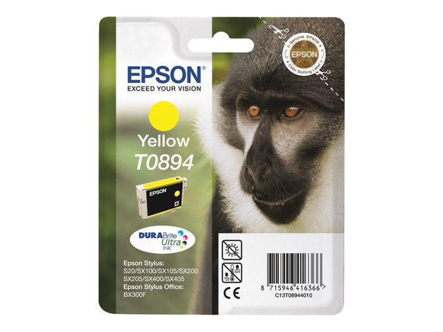 EPSON T0894 Tinte gelb kleine Kapazität 3.5ml 1-pack blister ohne Alarm