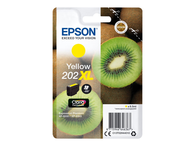 EPSON Singlepack Yellow 202XL Kiwi Clara Premium Ink