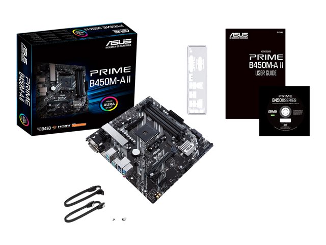 ASUS PRIME B450M-A II AM4 SOCKET HDMI 2.0B DVI-D D-Sub