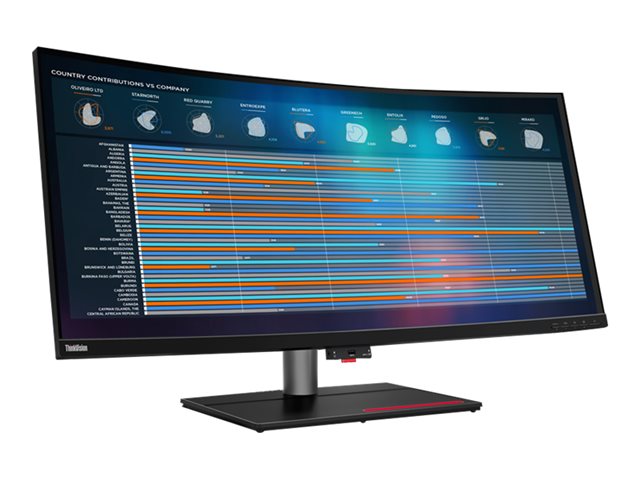 LENOVO ThinkVision P40w-20 100,84cm 39,7Zoll 5120x2160 21:9 Thunderbolt 4 Ultra-Wide Curved Monitor Topseller