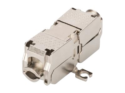 DIGITUS Kupplung fur Feldanwendung CAT 6A 500 MHz fur AWG 22-26 geschirmt Keystone Design 26x35x80 mm