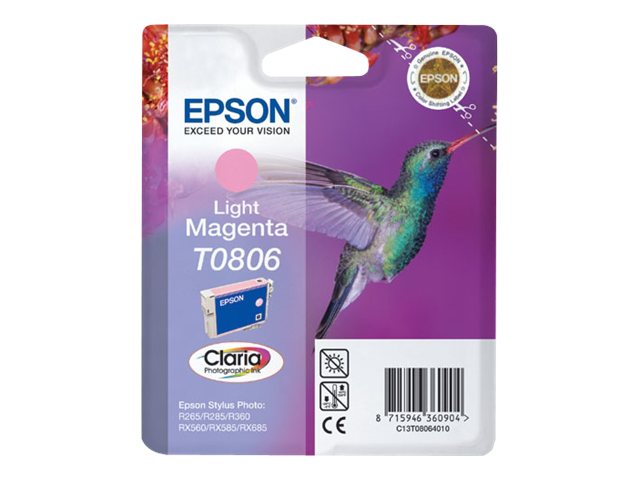 EPSON T0801 Tinte schwarz Standardkapazität 7.4ml 330 Seiten 1-pack blister ohne Alarm