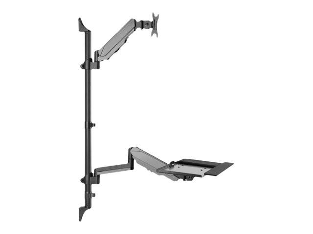 DIGITUS Flexibler Steh/Sitz Arbeitsplatz zur Wandmontage Single Monitor
