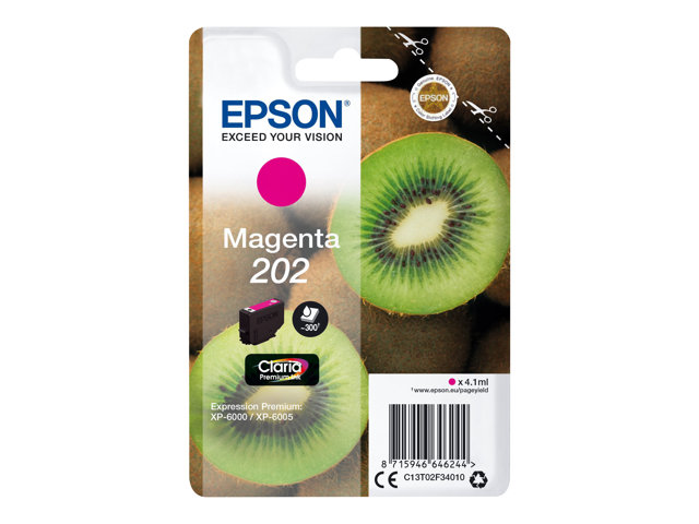EPSON Singlepack Magenta 202 Kiwi Clara Premium Ink