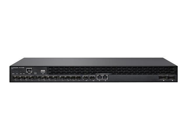 LANCOM XS-5116QF Stackable L3-Managed 10G Fiber Aggregation Switch 440GBit/s throughput 14x SFP+- 2x Combo-Ports SFP+/10G